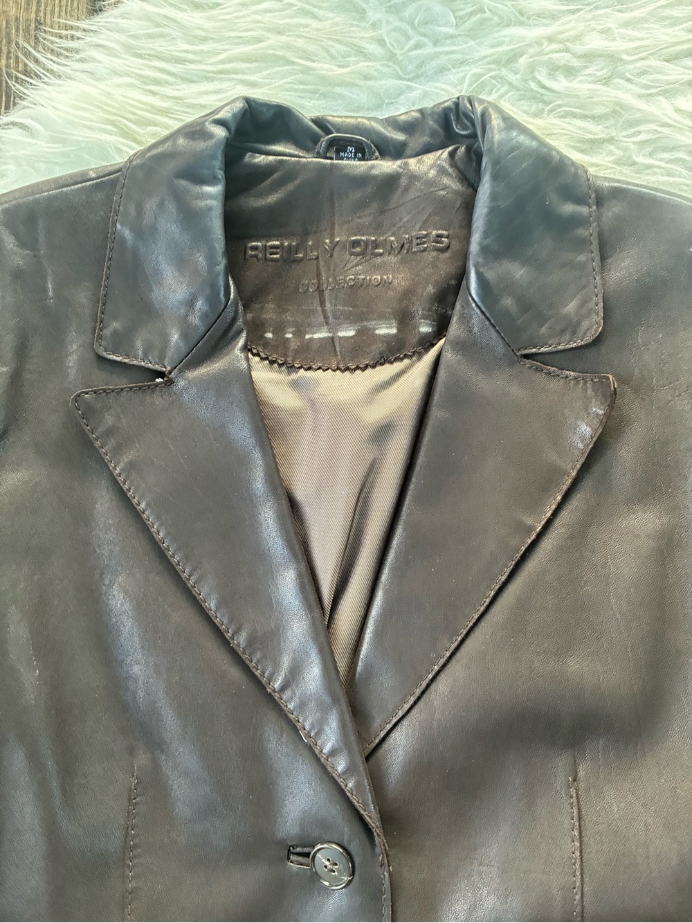 REILLY OLMES 💯 Leather Blazer Jacket